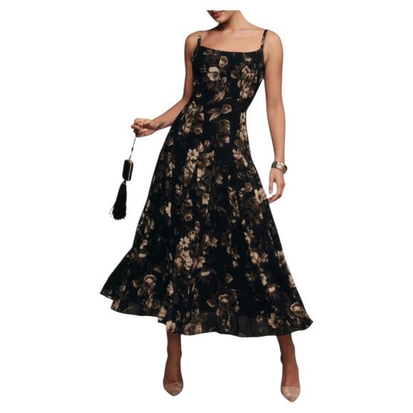 NWOT Reformation Katalina Floral Dress Sz 10 - Picture 2 of 10